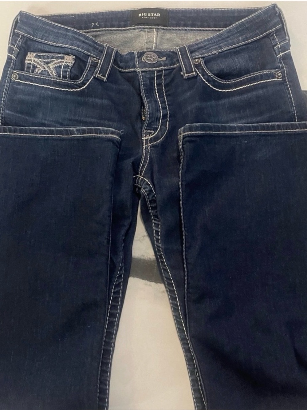 Big Star Blue Straight Leg Jeans